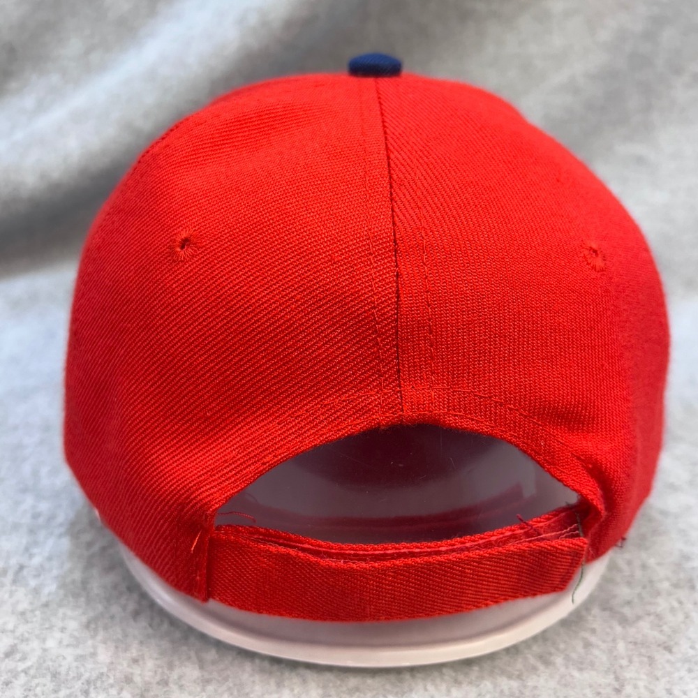 St Louis Cardinals Logo Mens Red Novel-T-Shirts Inc Baseball Hat Adjustable OSFM - Picture 2 of 4